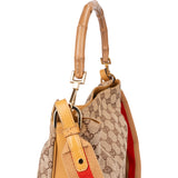 Gucci GG Monogram Bamboo Handbag