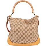 Gucci GG Monogram Bamboo Handbag