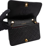 Chanel Quilted Lambskin 24K Gold Single Flap Crossbody Bag