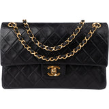 Chanel Quilted Lambskin 24K Gold Medium Double Flap Shoulder Bag