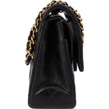 Chanel Quilted Lambskin 24K Gold Medium Double Flap Shoulder Bag