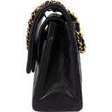 Chanel Quilted Lambskin 24K Gold Medium Double Flap Shoulder Bag
