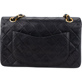 Chanel Quilted Lambskin 24K Gold Small Double Flap Crossbody Bag