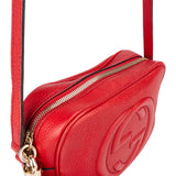 Gucci Red Leather Soho Crossbody Bag