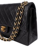 Chanel Quilted Lambskin 24K Gold Medium Double Flap Shoulder Bag