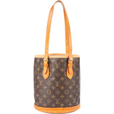 Louis Vuitton Canvas Monogram Bucket PM Handbag