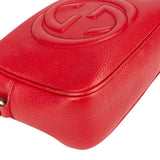 Gucci Red Leather Soho Crossbody Bag