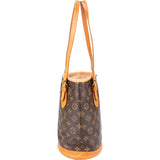 Louis Vuitton Canvas Monogram Bucket PM Handbag