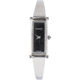 Gucci Silver Tone Black Dial 1500L Women Watch