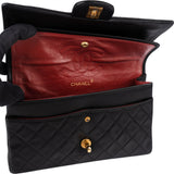 Chanel Quilted Lambskin 24K Gold Medium Double Flap Shoulder Bag