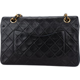 Chanel Quilted Lambskin 24K Gold Medium Double Flap Crossbody Bag