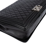 Chanel Quilted Lambskin Boy Single Flap Crossbody Bag