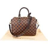 Louis Vuitton Damier Ebene Monogram Speedy 25 Handbag
