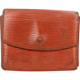 Louis Vuitton Cognac Epi Leather Mini Wallet