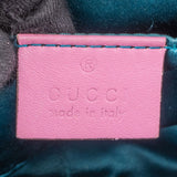 Gucci Pink Satin Crystal Marmont Crossbody Bag