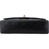 Chanel Quilted Lambskin 24K Gold Medium Double Flap Crossbody Bag