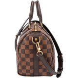 Louis Vuitton Damier Ebene Monogram Speedy 25 Handbag