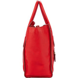 Celine Red Leather Luggage Handbag