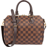 Louis Vuitton Damier Ebene Monogram Speedy 25 Handbag