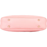 Gucci Pink Leather Bamboo Handbag