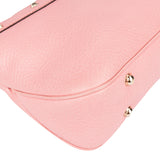 Gucci Pink Leather Bamboo Handbag