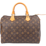 Louis Vuitton Canvas Monogram Speedy 30 Handbag