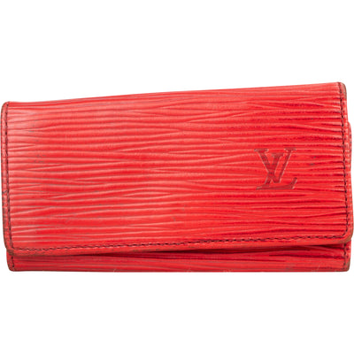 Louis Vuitton Rouge Epi Leather Keyholder