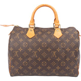 Louis Vuitton Canvas Monogram Speedy 30 Handbag