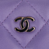 Chanel Quilted Lambskin CC Clutch
