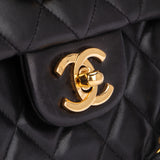 Chanel Quilted Lambskin 24K Gold Medium Double Flap Shoulder Bag