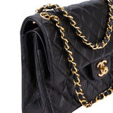 Chanel Quilted Lambskin 24K Gold Medium Double Flap Shoulder Bag