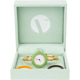 Gucci Gold Tone Change Bezel White Dial 11/12.2 Women Watch