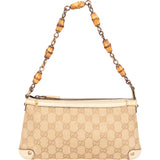 Gucci GG Monogram Mini Bamboo Handbag