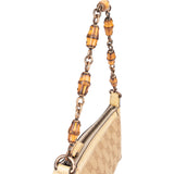 Gucci GG Monogram Mini Bamboo Handbag
