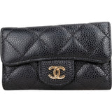 Chanel Quilted Caviar Leather Keyholder