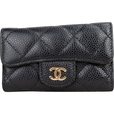 Chanel Quilted Caviar Leather Keyholder