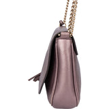 Gucci Metallic Pink Leather Soho CC Crossbody Bag