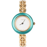 Gucci Gold Tone Change Bezel White Dial 11/12.2 Women Watch