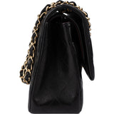 Chanel Quilted Lambskin Jumbo Double Flap Crossbody Bag