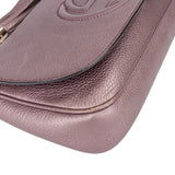 Gucci Metallic Pink Leather Soho CC Crossbody Bag
