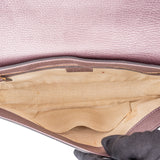 Gucci Metallic Pink Leather Soho CC Crossbody Bag
