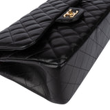 Chanel Quilted Lambskin Jumbo Double Flap Crossbody Bag