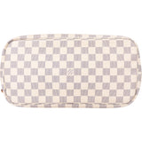 Louis Vuitton Damier Azur Monogram Neverfull MM Shopper Handbag