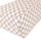 Louis Vuitton Damier Azur Monogram Neverfull MM Shopper Handbag