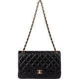 Chanel Quilted Lambskin Jumbo Double Flap Crossbody Bag