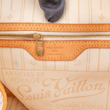 Louis Vuitton Damier Azur Monogram Neverfull MM Shopper Handbag