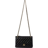 Chanel Quilted Lambskin Jumbo Double Flap Crossbody Bag