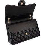 Chanel Quilted Lambskin Jumbo Double Flap Crossbody Bag