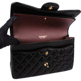 Chanel Quilted Lambskin Jumbo Double Flap Crossbody Bag