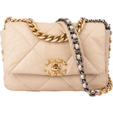 Chanel 19 Quilted Lambskin Single Flap Crossbody Bag